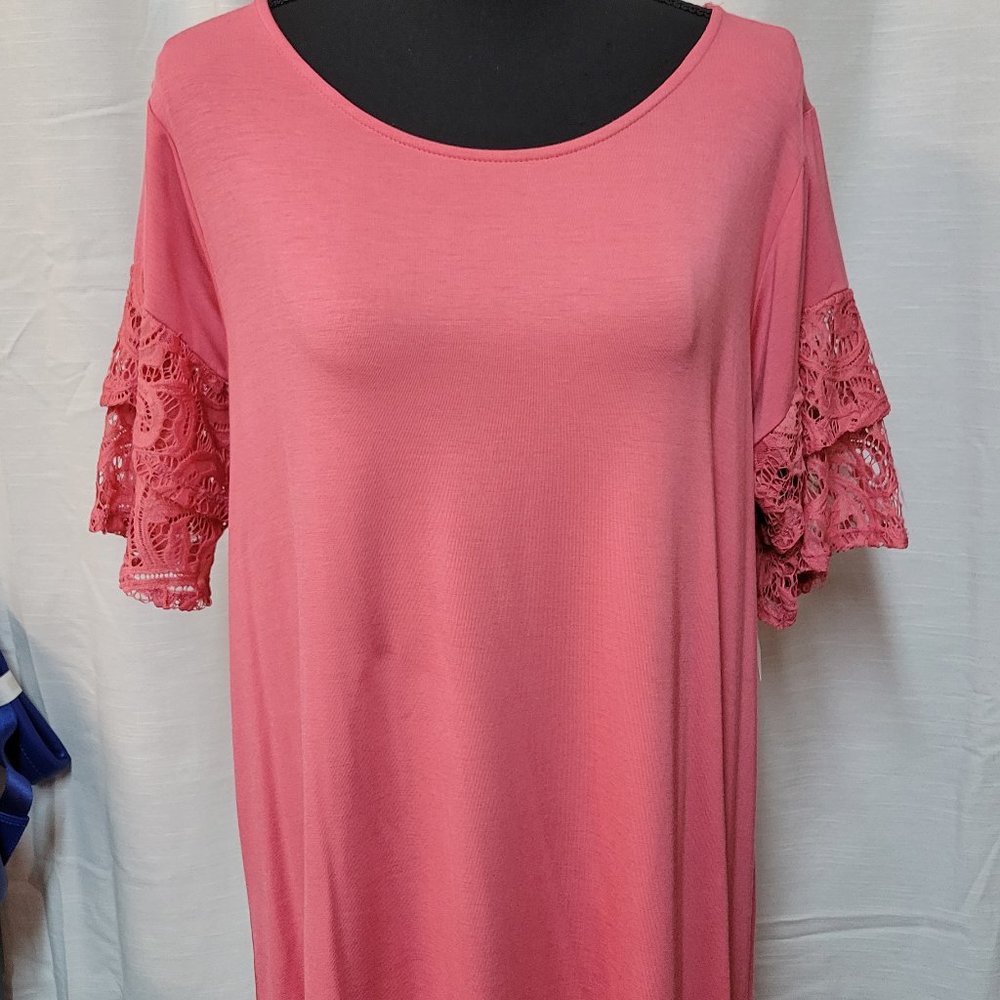 Ruffle Lace Sleeve Shirt